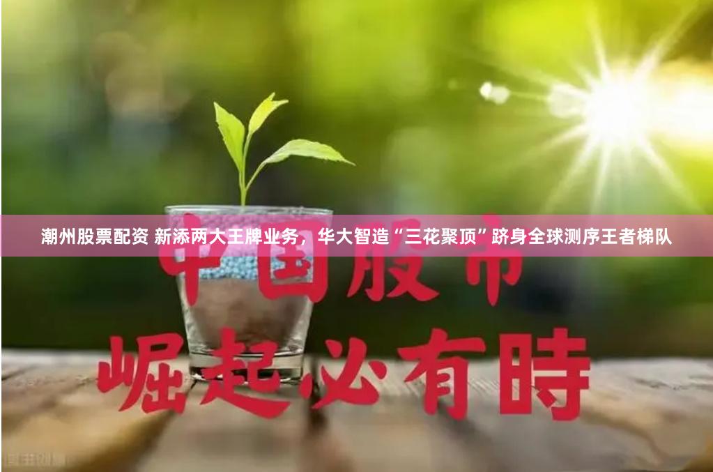 潮州股票配资 新添两大王牌业务，华大智造“三花聚顶”跻身全球测序王者梯队